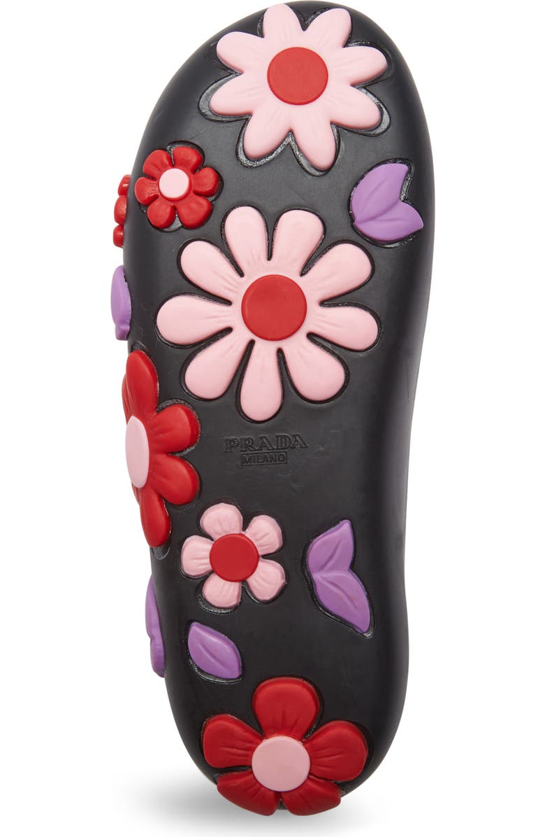 Prada Floral Slide Sandal, Alternate, color,