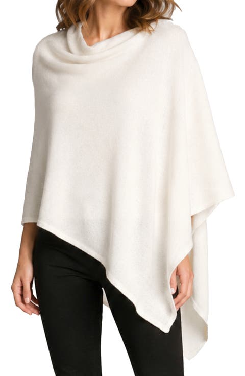Cowl Neck Knit Poncho