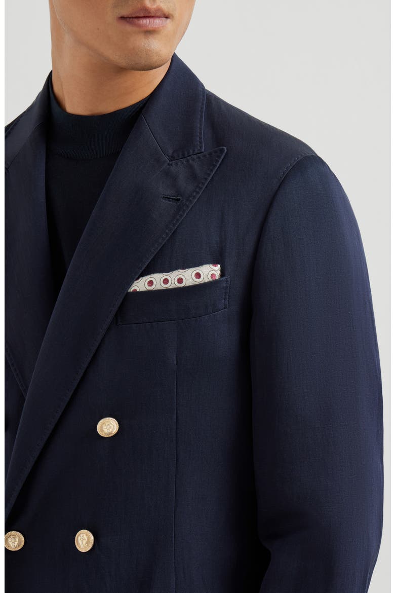 Spotted pocket square, Alternate, color, Cherry