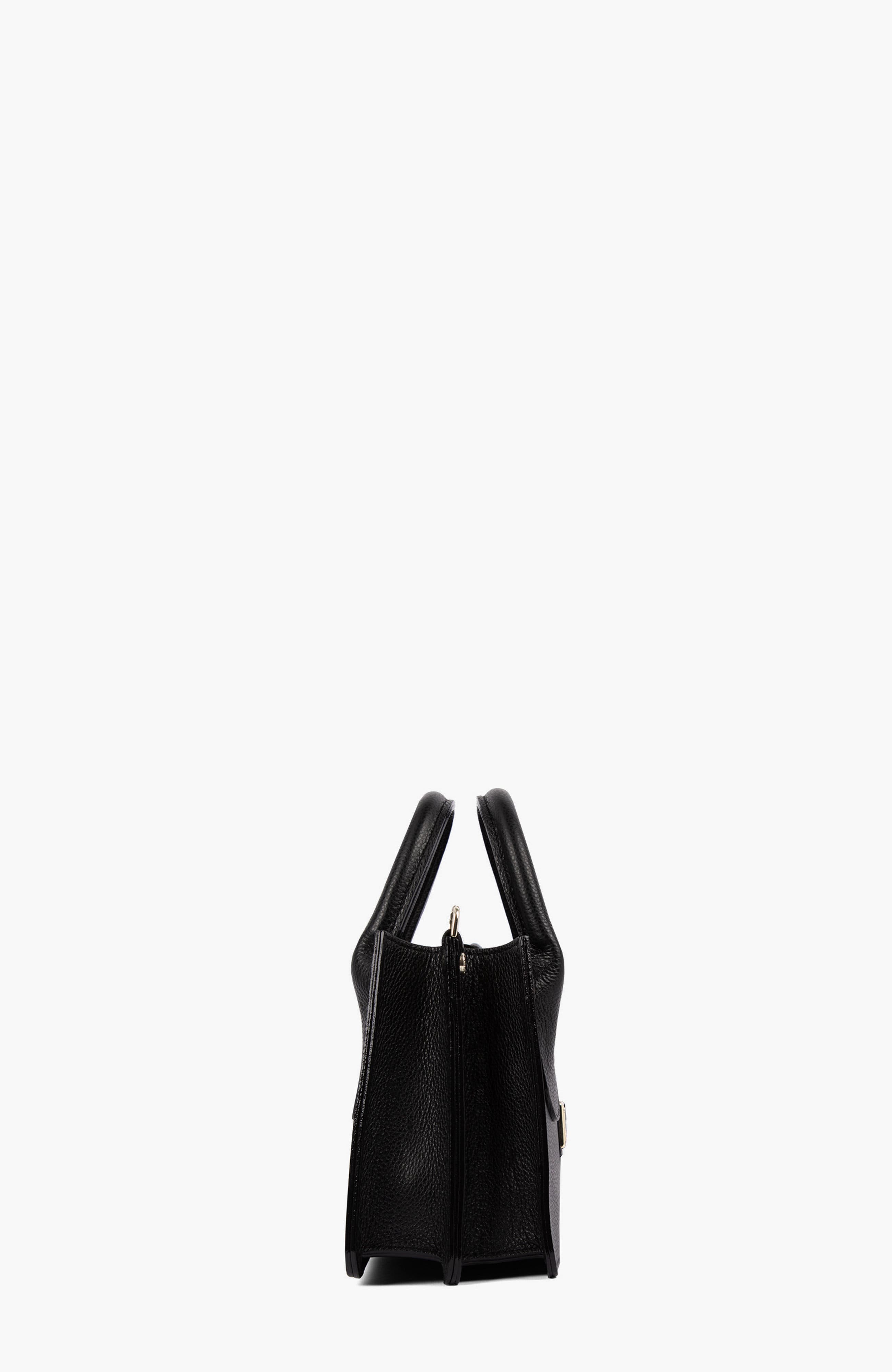 Muse 558 Pebbled Leather Handbag, Alternate, color, Black