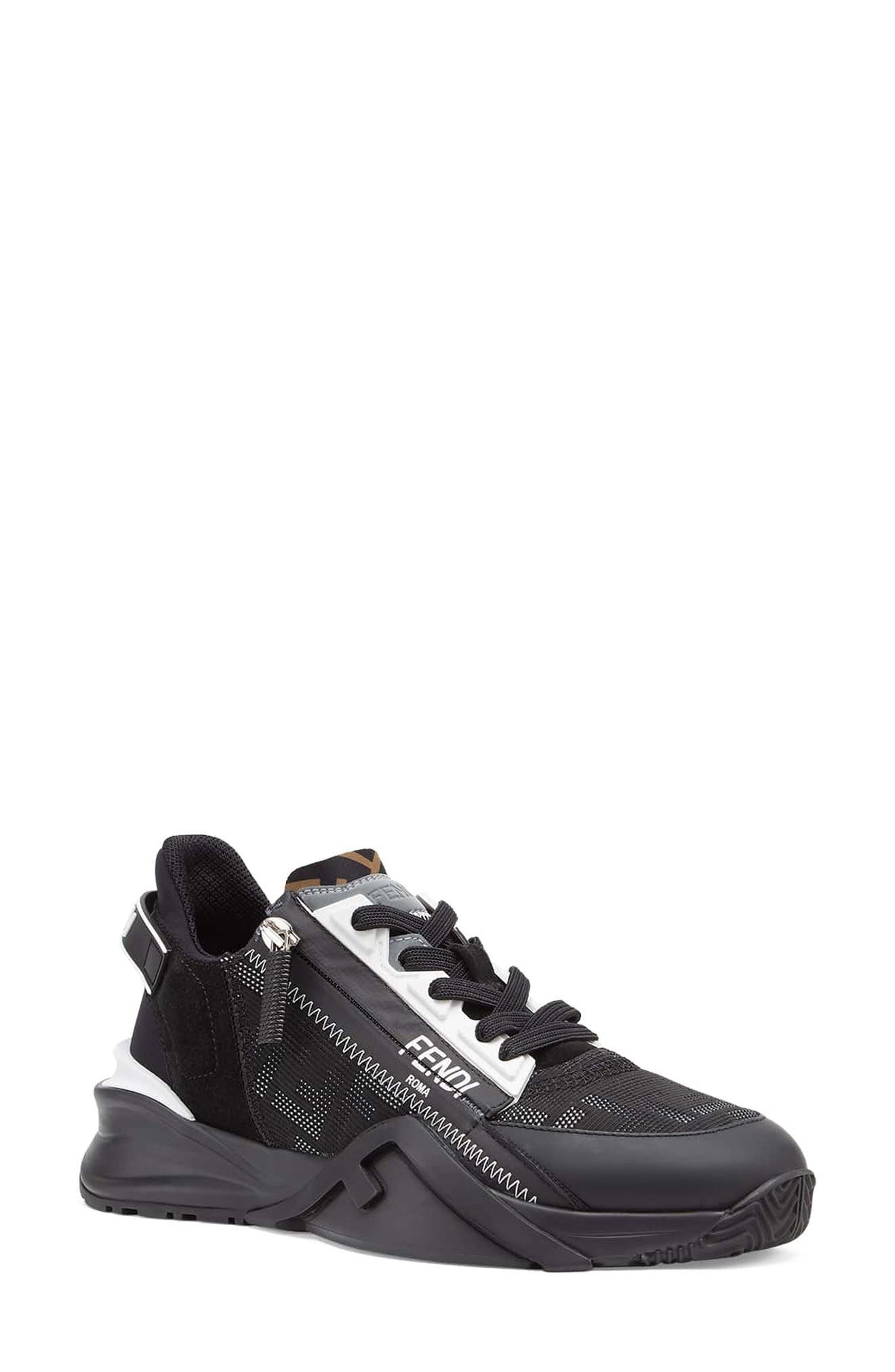 Fendi Flow Logo Low Top Sneaker, Main, color, 