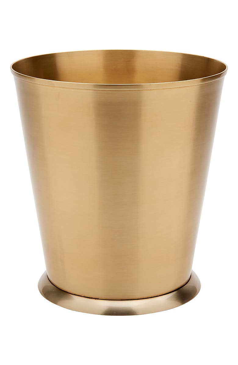 Waterworks Studio Wallingford Brass Wastebasket, Main, color,
