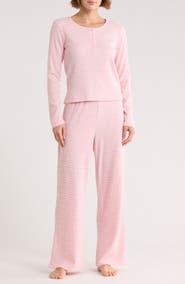 Abound Waffle Knit Henley Pajamas