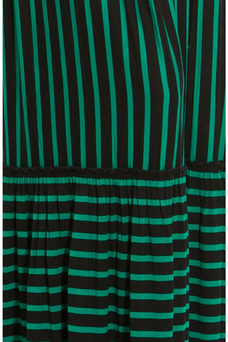 Stripe Maxi Dress, Alternate, color, BLACK/ GREEN