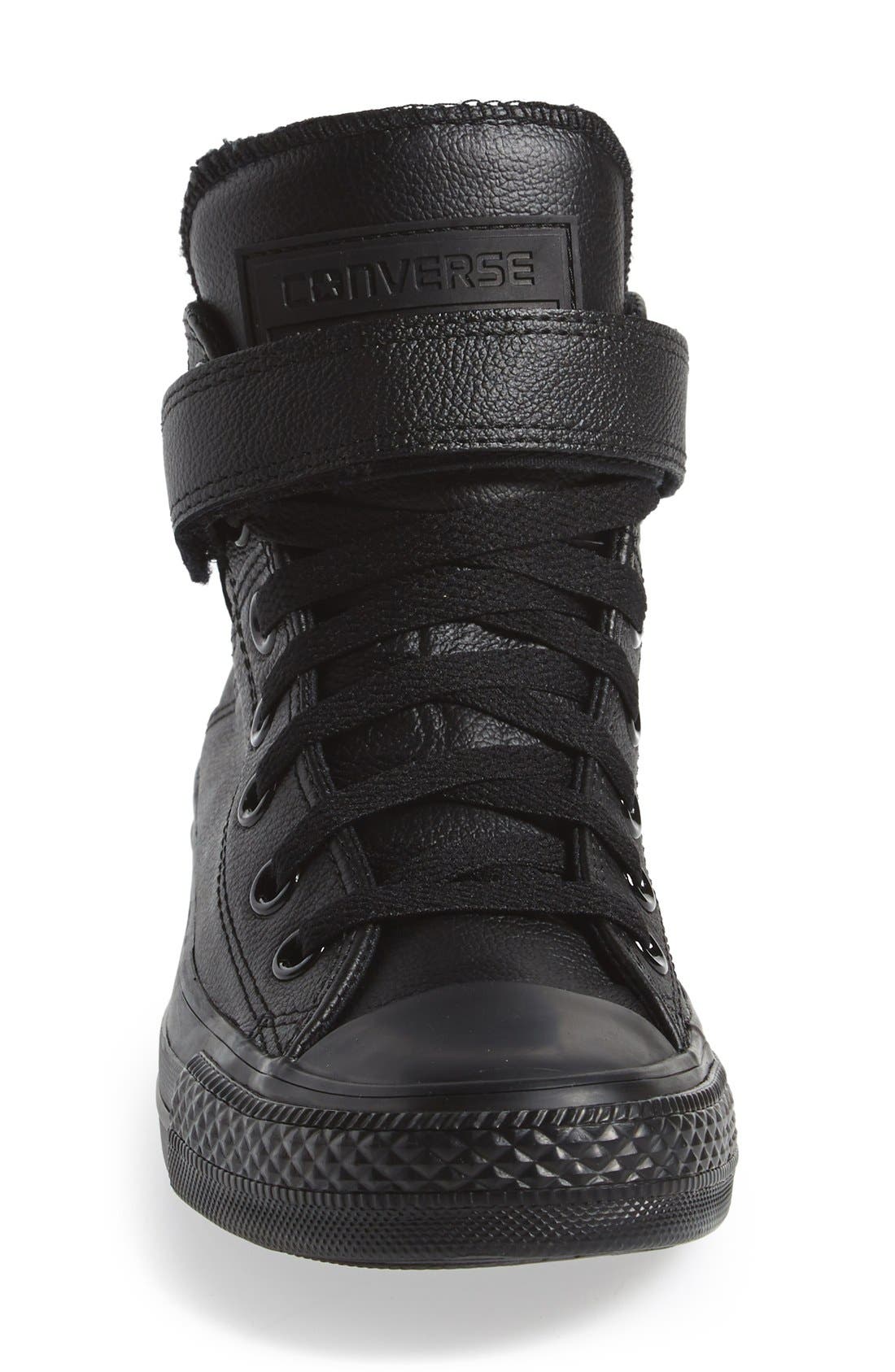 Converse Chuck Taylor<sup>®</sup> All Star<sup>®</sup> 'Brea' Leather High Top Sneaker, Alternate, color, 