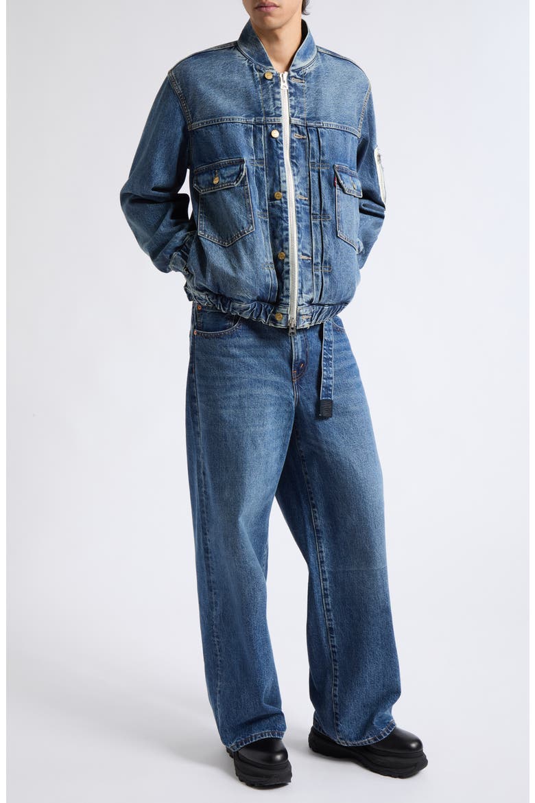 x Levi's® Denim Bomber Jacket, Alternate, color, BLUE