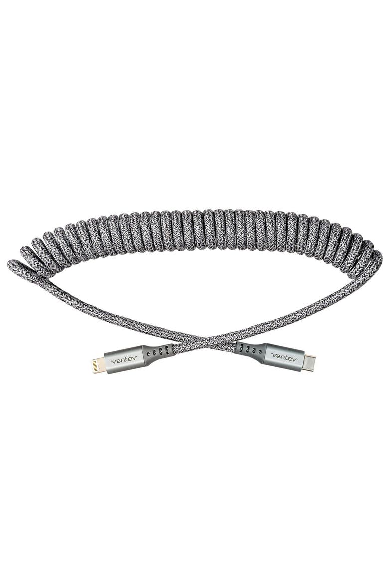 Helix USB-C to Apple Lightning High Speed Travel 3 Foot Cable, Alternate, color, Grey