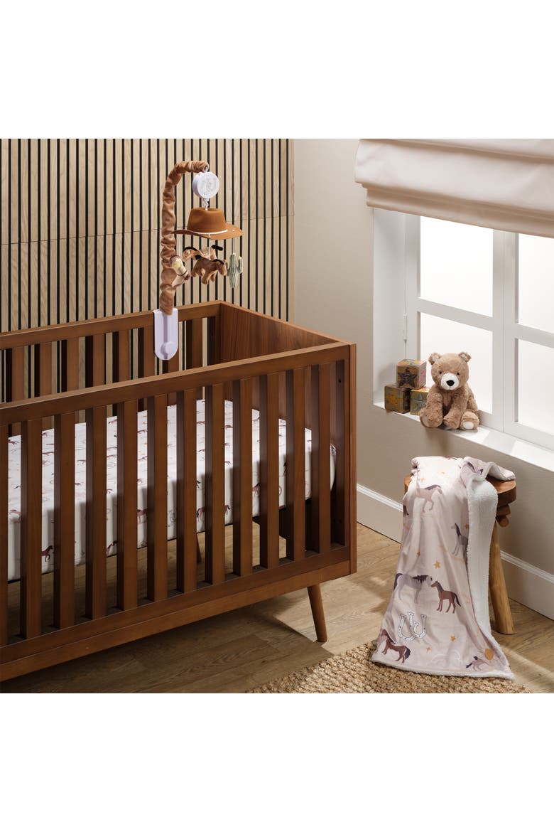 Country Western Cowboy Hat Musical Baby Crib Mobile Soother Toy, Alternate, color, Brown