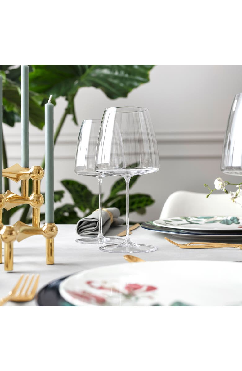 Villeroy & Boch Metro Chic Crystal Red Wine Glass Pair, Alternate, color, Clear