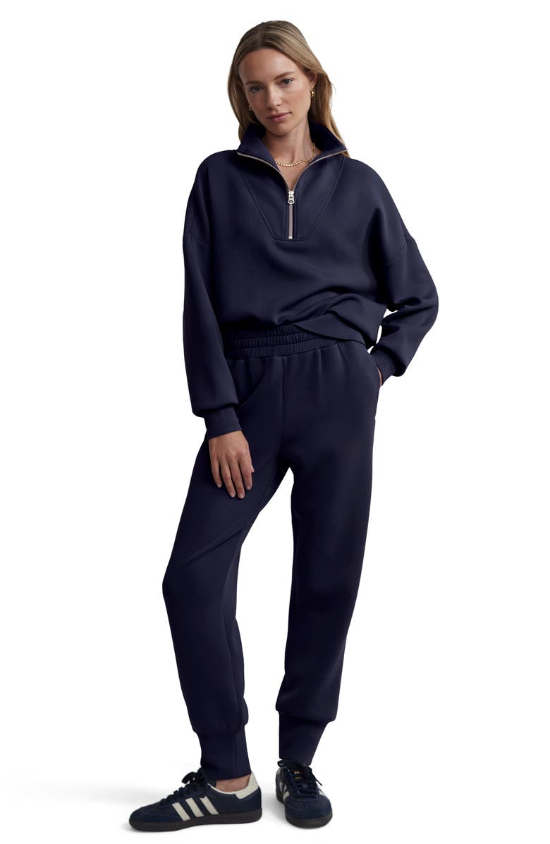 Varley Brushed Rib Slim Cuff 25-Inch Pants, Alternate, color, Blue Nights