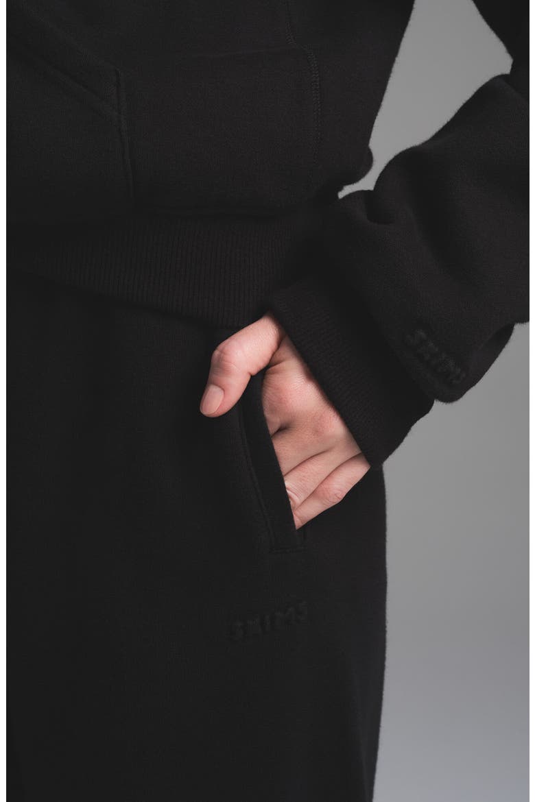 Cotton Fleece Blend Classic Zip-Up Hoodie, Alternate, color, ONYX
