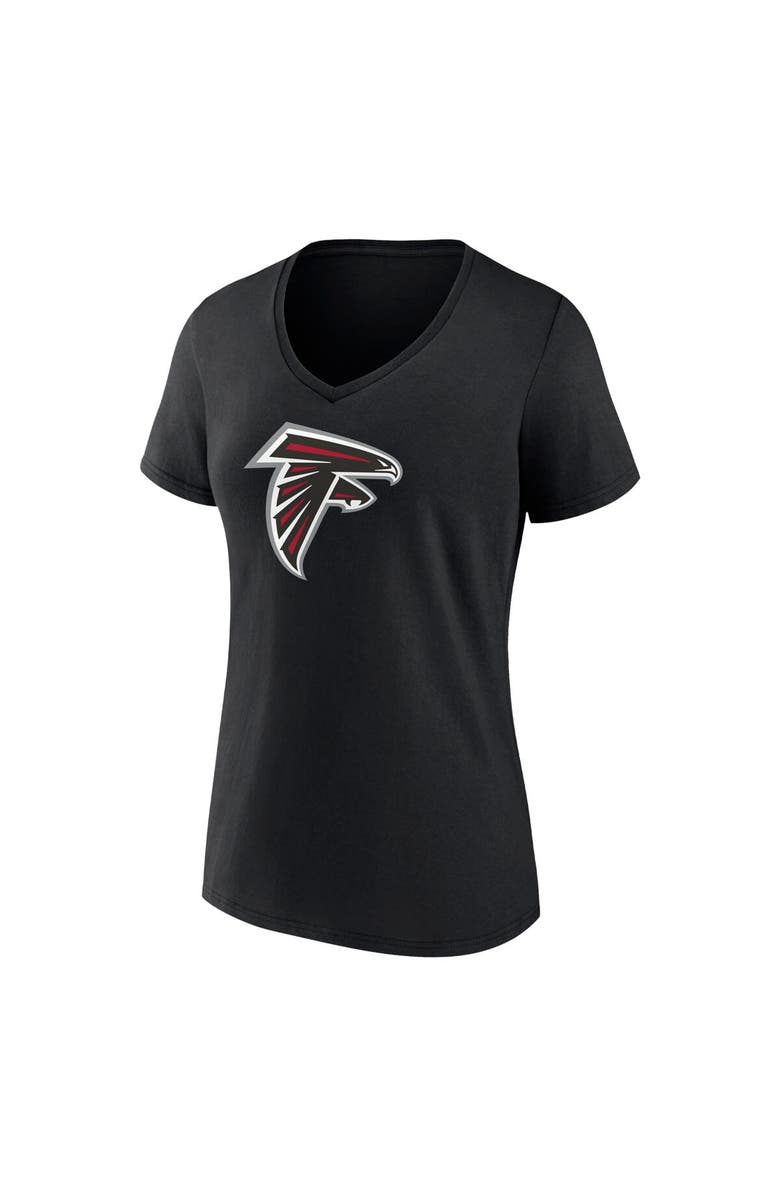FANATICS Women's Fanatics Branded Bijan Robinson Black Atlanta Falcons Icon Name & Number V-Neck T-Shirt, Alternate, color, Black