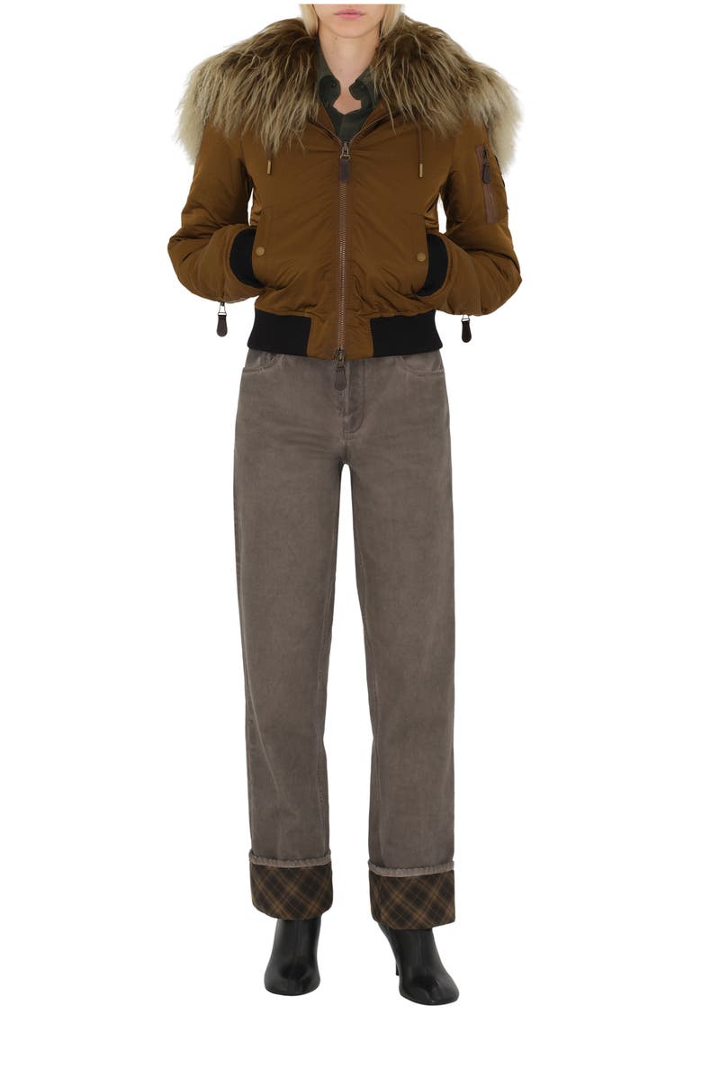 Burberry Nylon Blend Bomber Jacket, Main, color, 