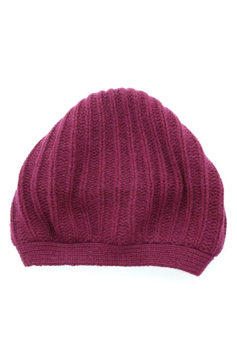 Rickrack Stitch Wool Blend Beanie