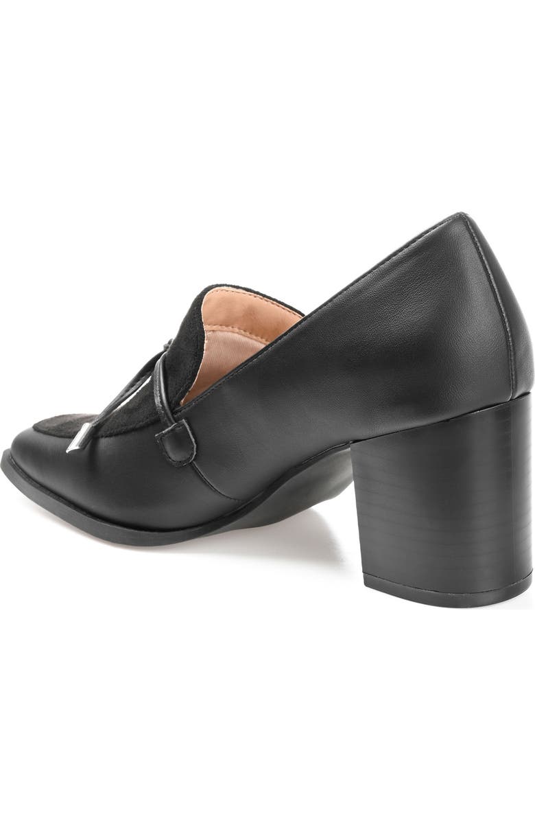 Journee Collection Crawford Vegan Leather Pump, Alternate, color, Black