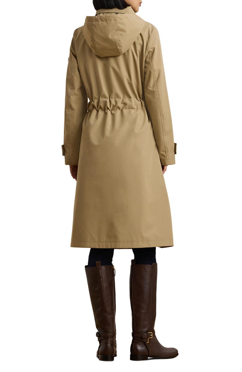 Lauren Ralph Lauren Belted Coat with Removable Hood, Alternate, color, Birch Tan