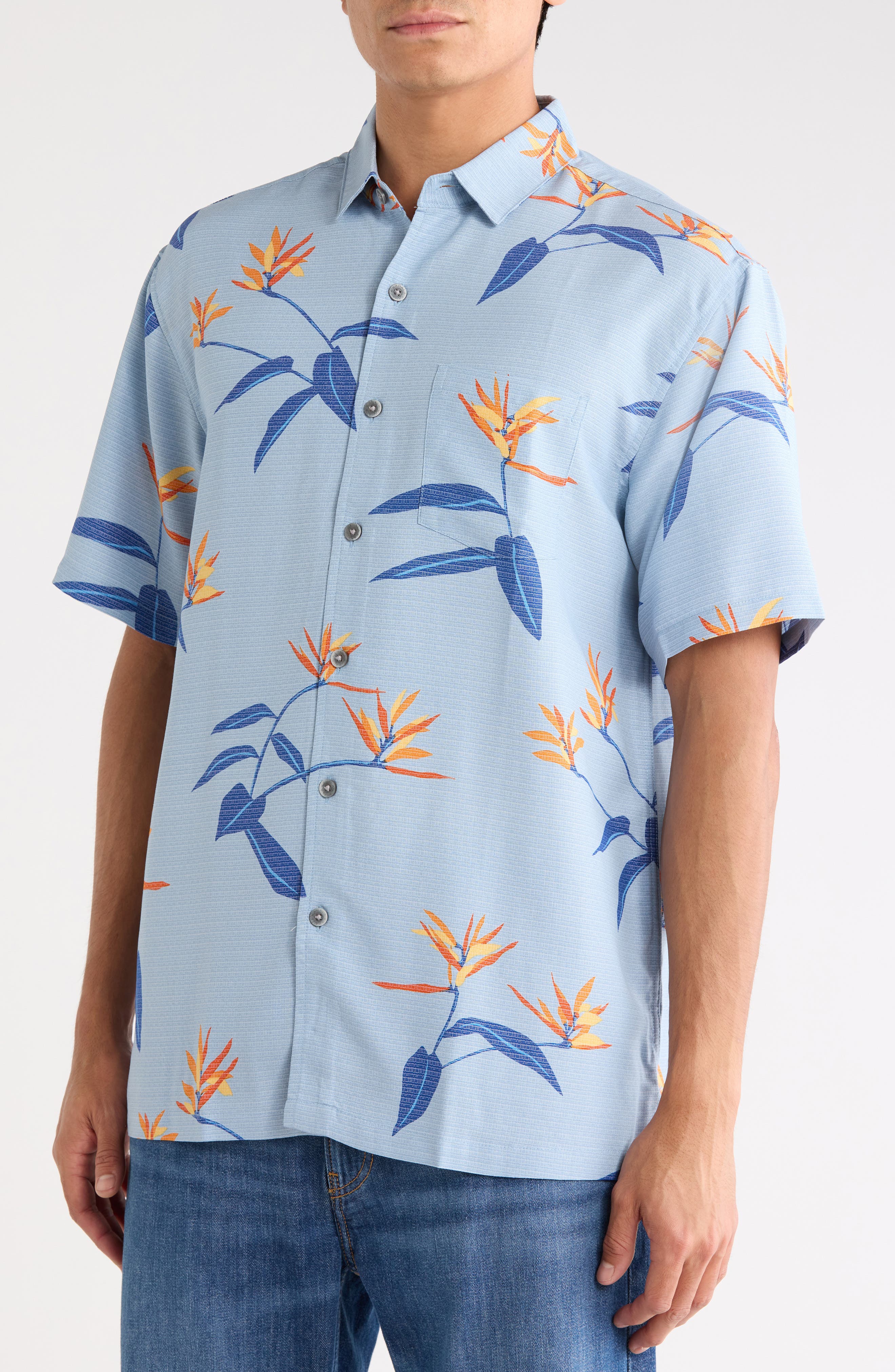 Kahala Keahi Floral Short Sleeve Button-Up Shirt (Men) | Nordstrom
