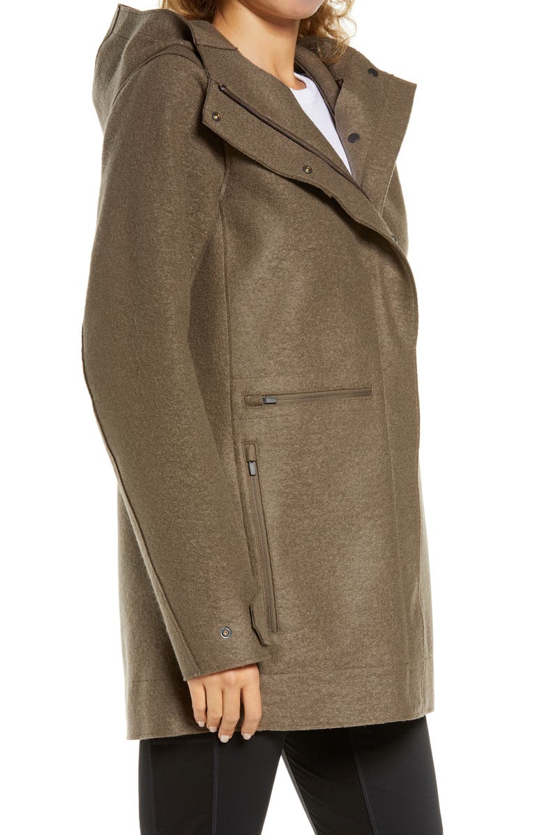 Icebreaker Ainsworth Hooded Merino Wool Jacket, Alternate, color, 