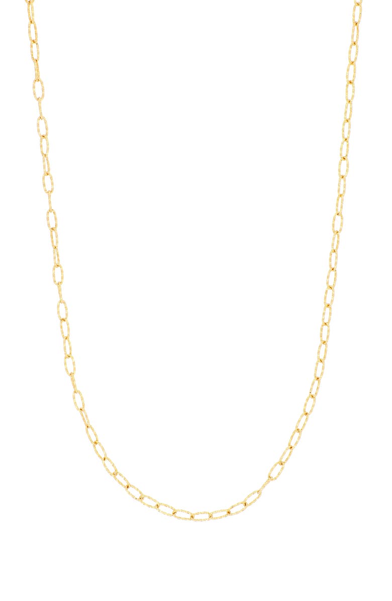 Bony Levy 14K Gold Textured Link Chain Necklace, Main, color, 