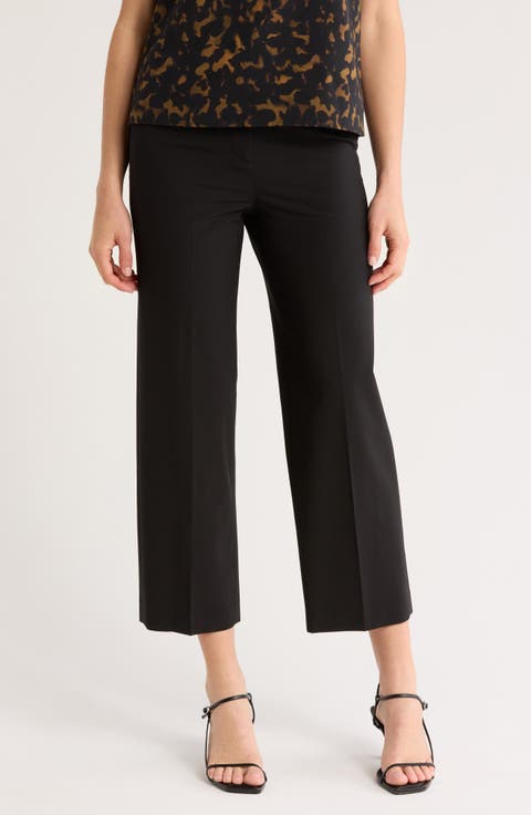 High Waist Straight Leg Pants