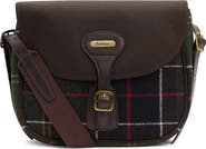 Barbour Cromarty Plaid & Leather Crossbody Bag