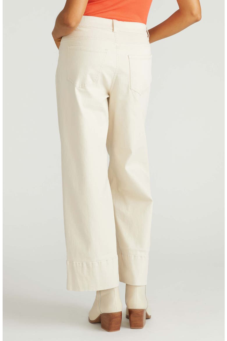 Claudia Wide Leg Jeans, Alternate, color, ECRU