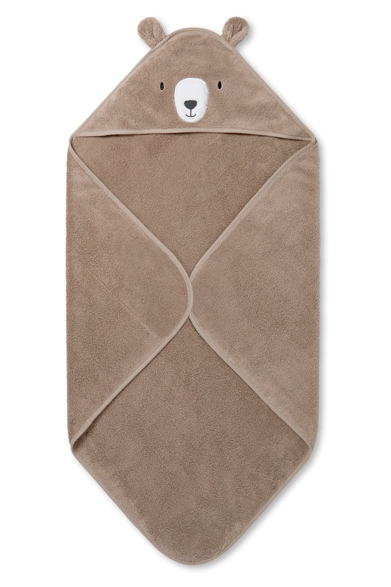 Animal Hooded Towel, Main, color, TAUPE