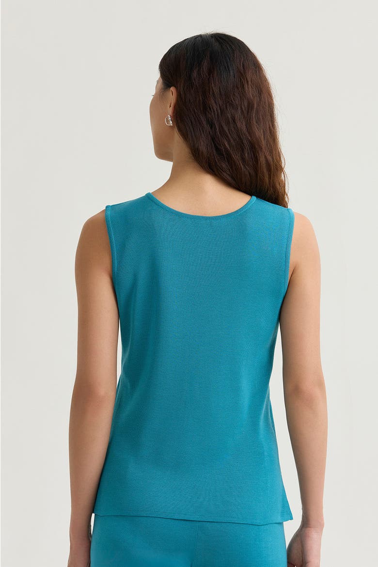 Mid Length Scoop Neck Knit Tank, Alternate, color, Nebula