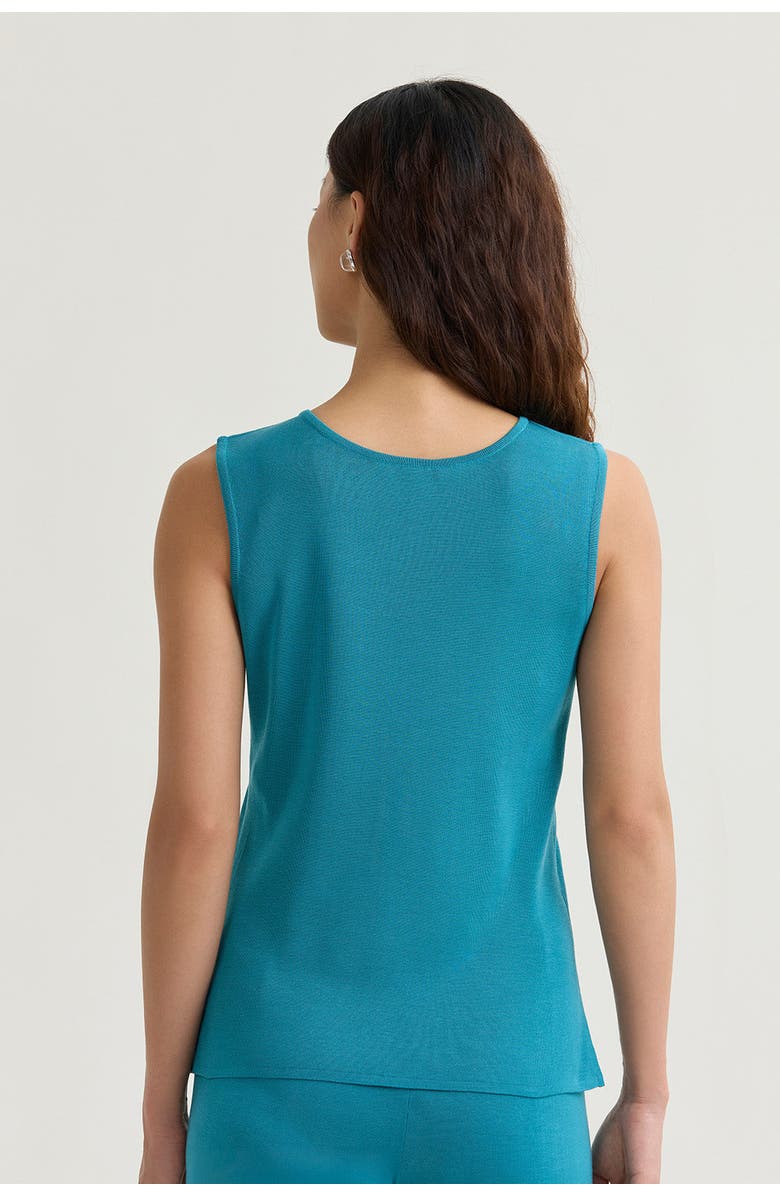 Ming Wang Mid-Length Scoop Neck Knit Tank, Alternate, color, Nebula