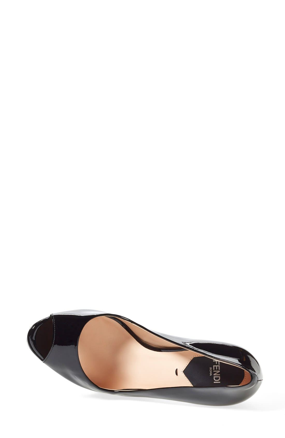 Fendi 'Sophie' Peep Toe Pump, Alternate, color, 