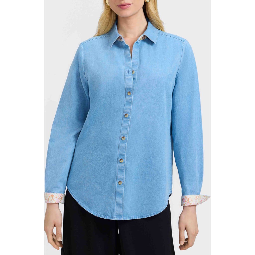 Foxcroft Margie Denim Button-up Shirt