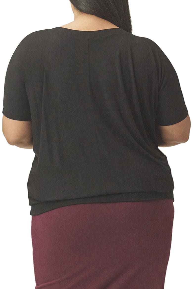 Origami Collection - Carrea Relaxed Tee, Alternate, color, BLACK