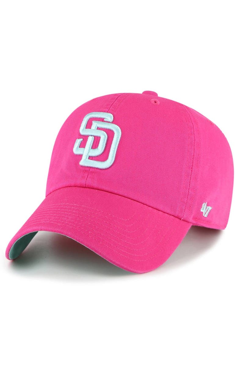 '47 Men's '47 Pink San Diego Padres 2022 City Connect Clean Up Adjustable Hat, Alternate, color, 