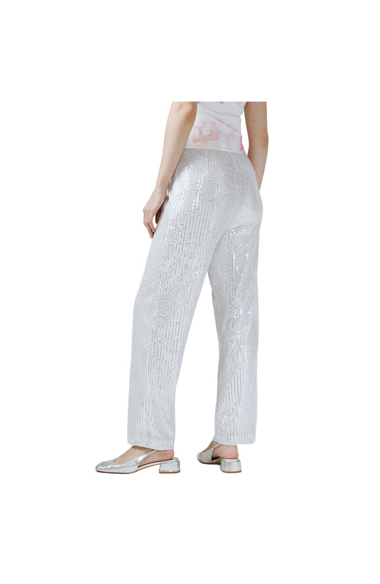 ATS Tyra Sequins Pants, Alternate, color, Silver