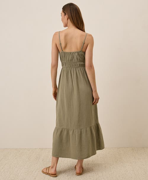 Pact Organic Cotton Coastal Double Gauze Cami Maxi Dress