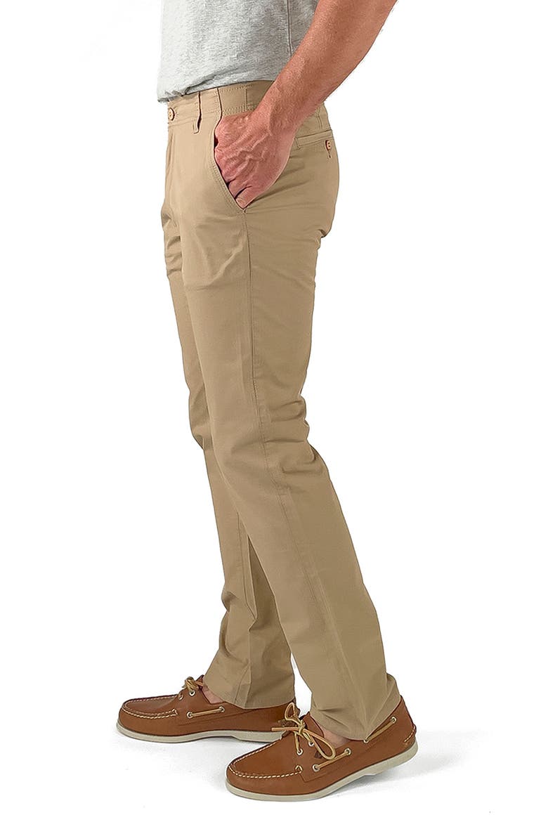 Straight Leg Stretch Cotton Blend Chino Pants, Alternate, color, KHAKI