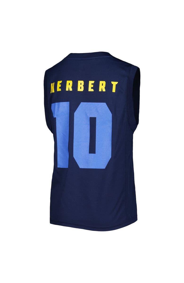 Outerstuff Youth Justin Herbert Navy Los Angeles Chargers Fast Track Player Name & Number Tank Top, Alternate, color, 