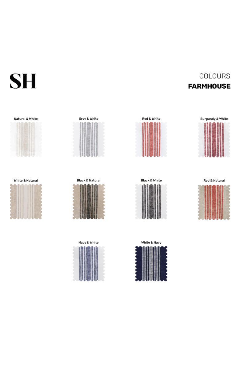 Solino Home Linen Cocktail Napkins - Farmhouse, Alternate, color, Navy And White