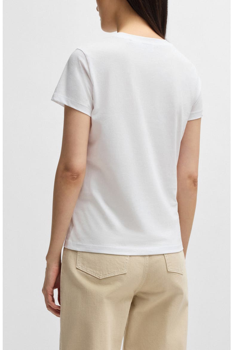 Crystal Logo Cotton T-Shirt, Alternate, color, WHT