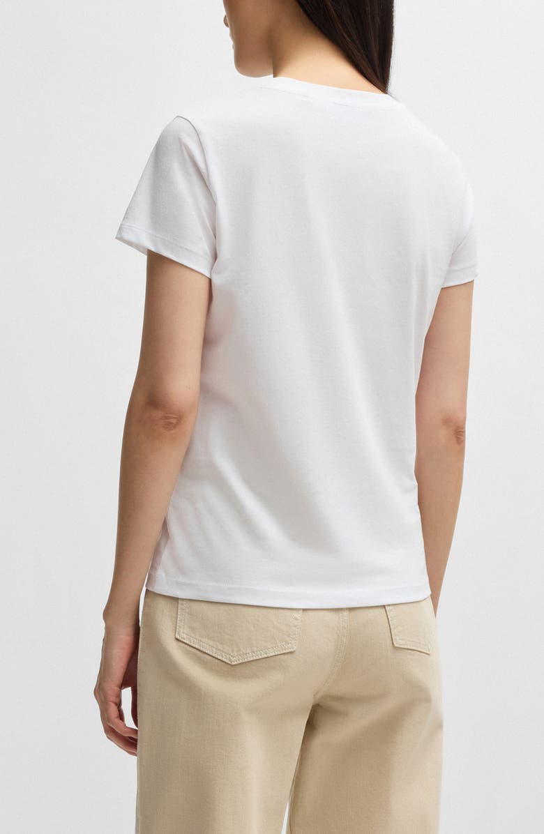 BOSS Orange Crystal Logo Cotton T-Shirt, Alternate, color,