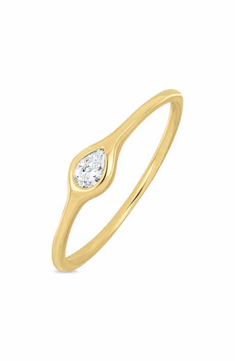 Monaco 18k Gold Diamond Stackable Ring