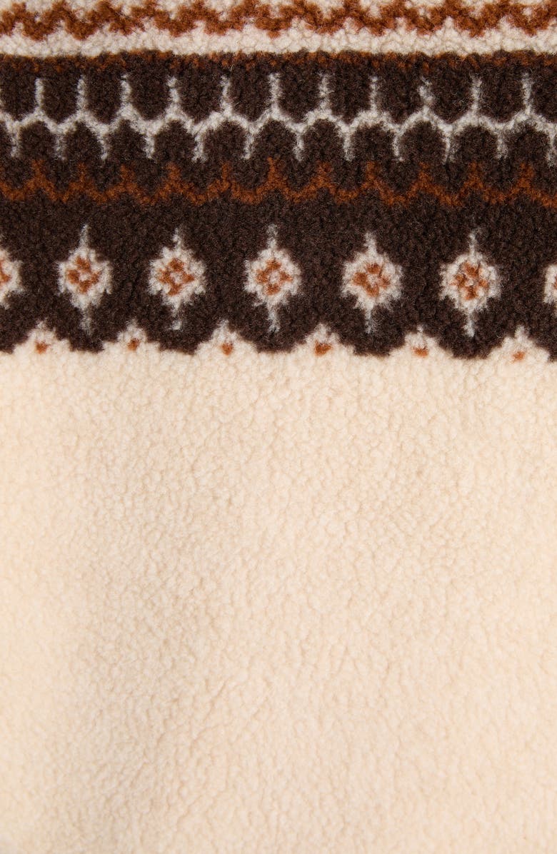 Moncler Fleece Hooded Jacket, Alternate, color, Beige