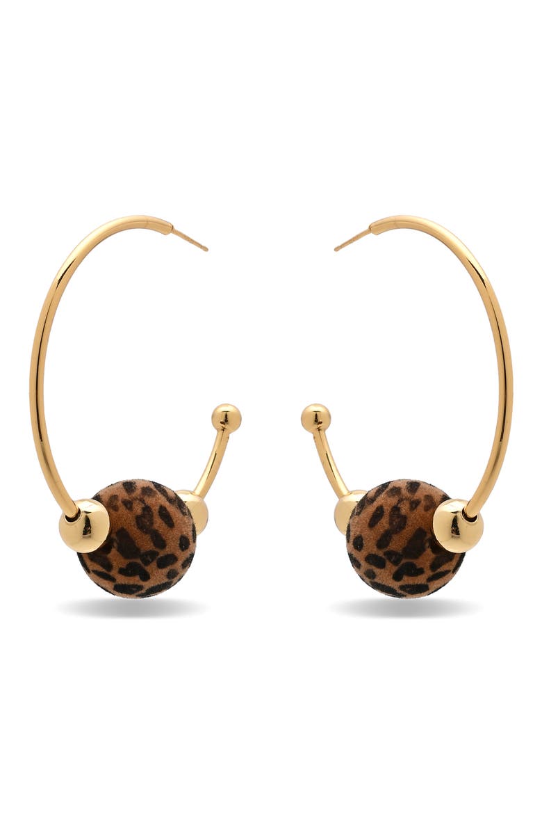 Lara Hoop Earrings, Alternate, color, GOLD