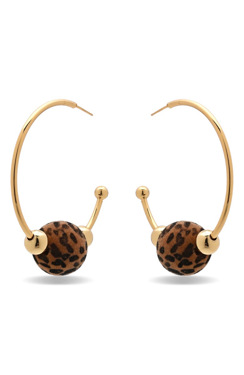 EYE CANDY LOS ANGELES Lara Hoop Earrings, Alternate, color, Gold