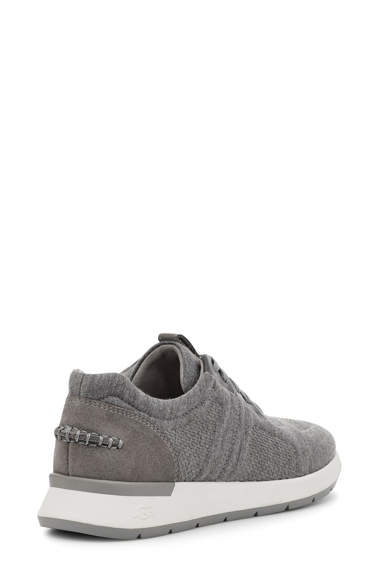 Adaleen Sneaker, Alternate, color, GREY JERSEY FABRIC