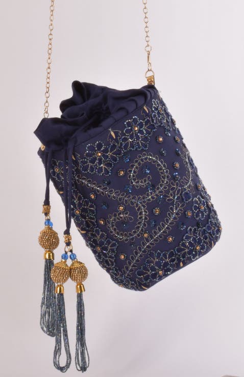 Ravina Embroidered Bucket Bag