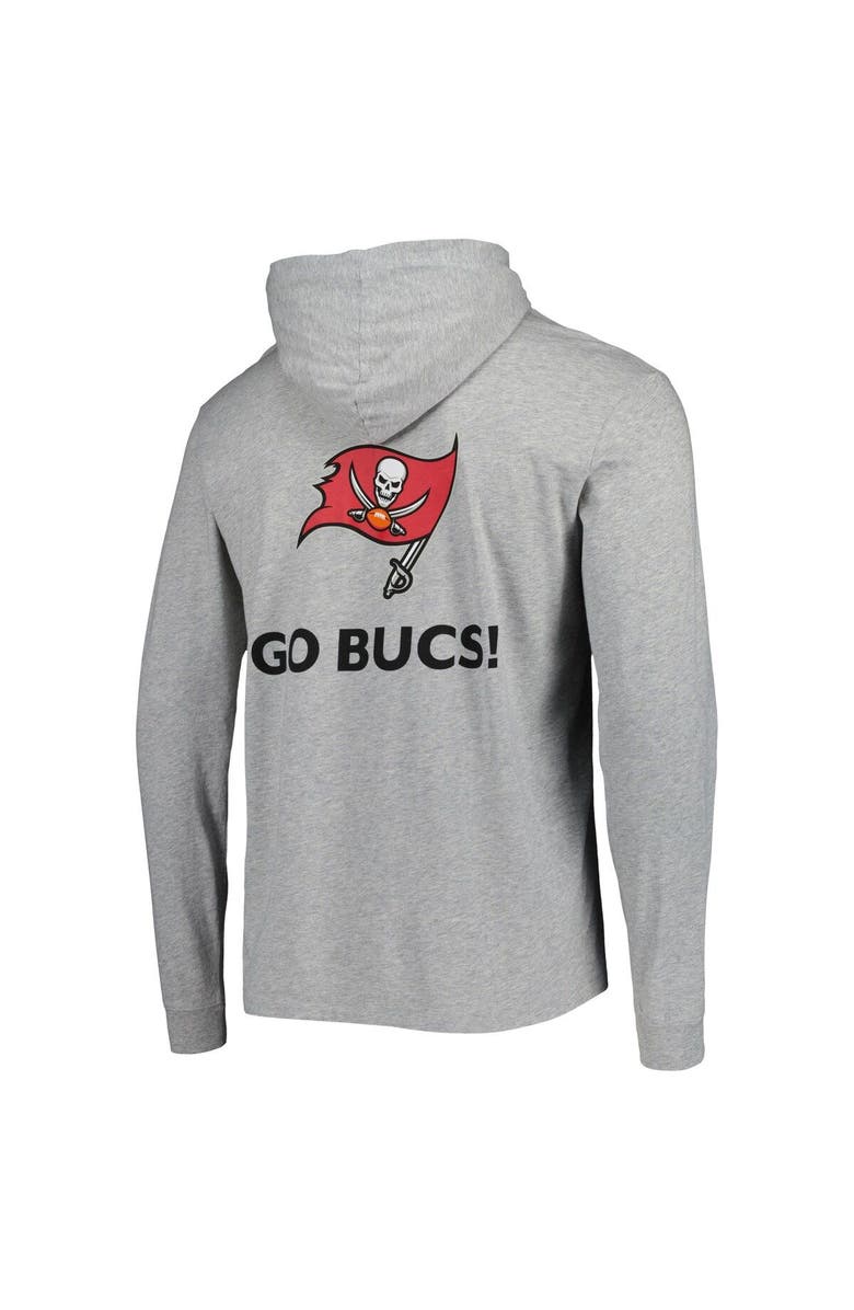 vineyard vines Men's Vineyard Vines Heathered Gray Tampa Bay Buccaneers Local Long Sleeve Hoodie T-Shirt, Alternate, color, Heather Gray