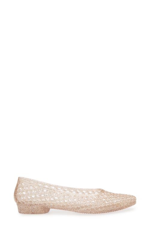 Jeffrey Campbell Bestie Jelly Flat In Neutral