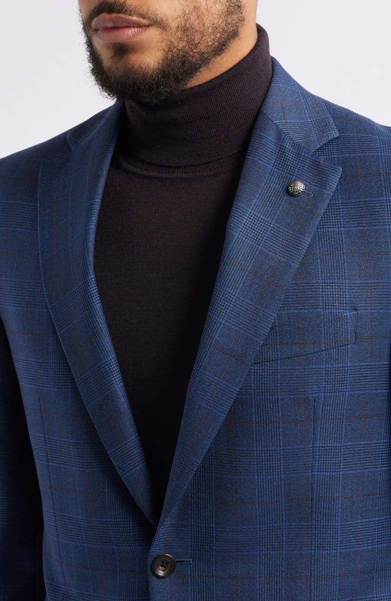 Jack Victor Esprit Blue Deco Plaid Wool Suit, Alternate, color,