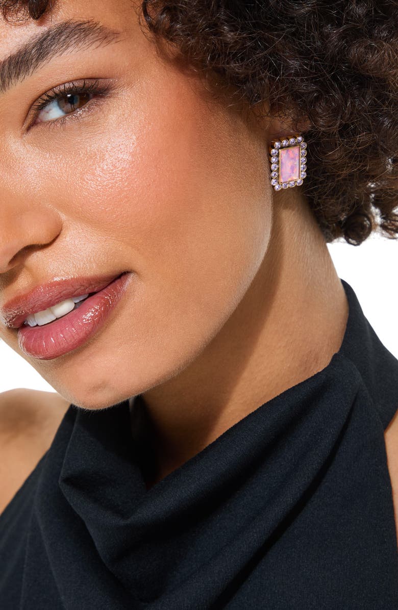 Kurt Geiger London Rectangular Stud Earrings, Alternate, color, 